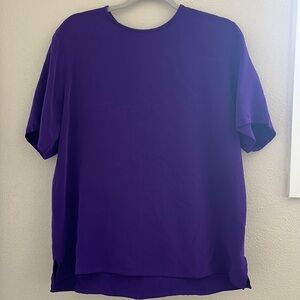 Royal purple silk shirt